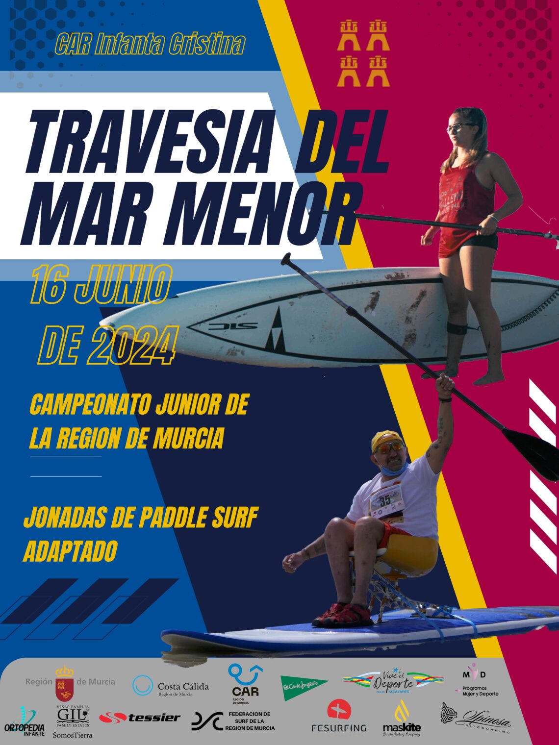 Aplazamiento del Campeonato Junior de Paddle Surf de la Región de Murcia al 16 de Junio por Motivos de Calendario Federativo